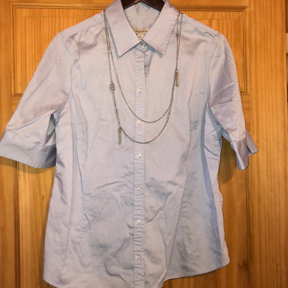Merona short sleeve button up top